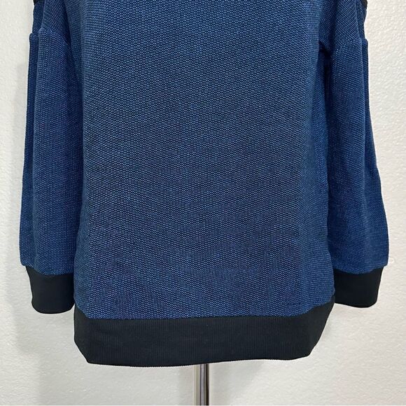 Sanctuary Size Large Cold Shoulder Tweed Sweater - Picture 5 of 13